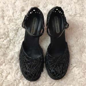 Melissa + campana black heels